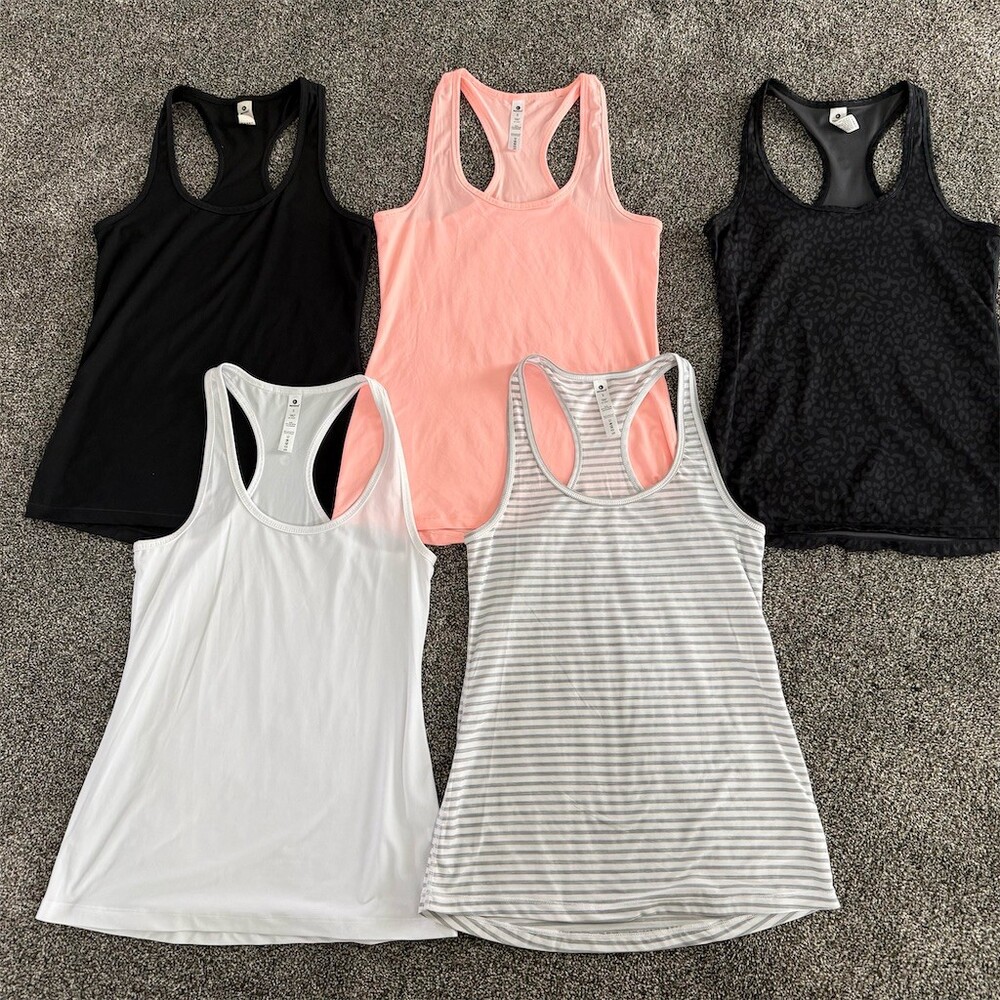 90 Degree by Reflex Tank Top Lot of 5 Womens Size S Multicolor Racerback